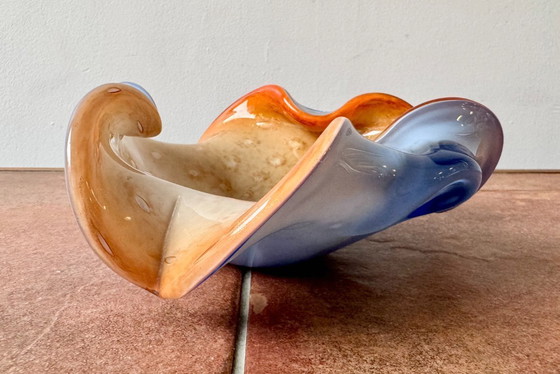 Image 1 of Ciotola in vetro blu vintage