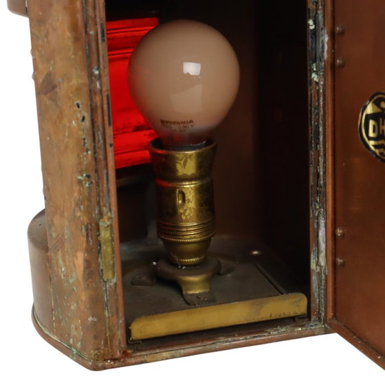 Small Ship's Lamp Mr Portside Copper Maritime 24cm – DHR, Table lamps, Glass (photo 14 of 16)