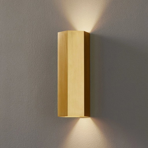 Wever & Ducré 1x lampada da parete Hexo mini 2.0 oro + 1x lampada da parete Hexo mini 1.0 oro