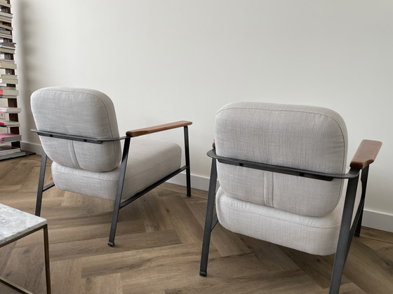 Image 1 of Light Gray Armchairs
