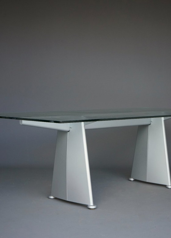 Image 1 of Table de Salle à Manger Trapèze Jean Prouvé pour Tecta, 1980s