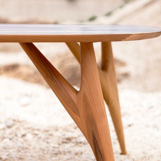 Image 1 of GREYGE TED Sculptural Dining Table in Solid Italian Walnut – Handmade Design