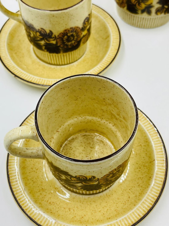 Image 1 of Poole Pottery Thistlewood koffieservies voor 4 personen