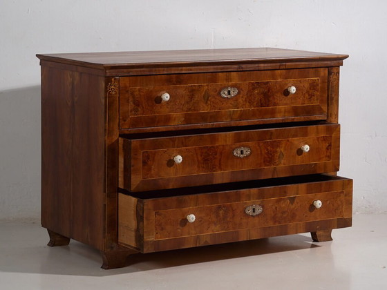Cassettiera Biedermeier antica a tre cassetti (c.1850) #1 – Cassettiere (photo 21 of 40)