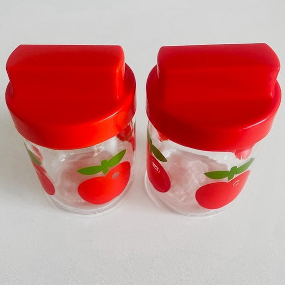 Image 1 of Set di barattoli vintage Gulf per la conservazione delle mele 1970