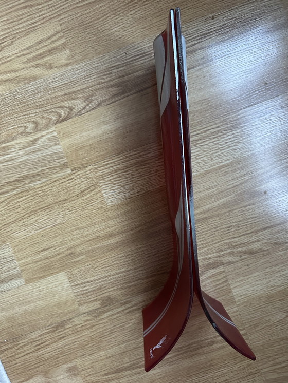 Image 1 of Vaso in vetro artistico fuso d'epoca Carneol, tulipano