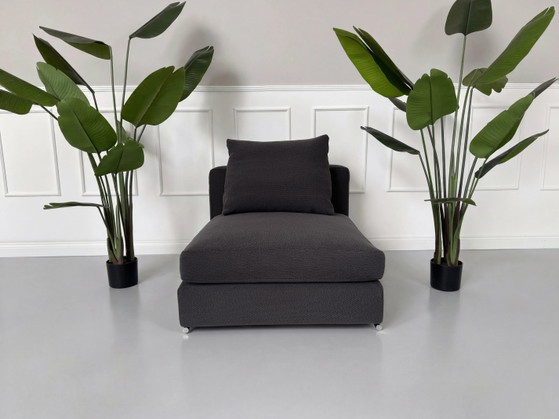 Image 1 of Minotti Jagger Sessel Stoff Grau Couch