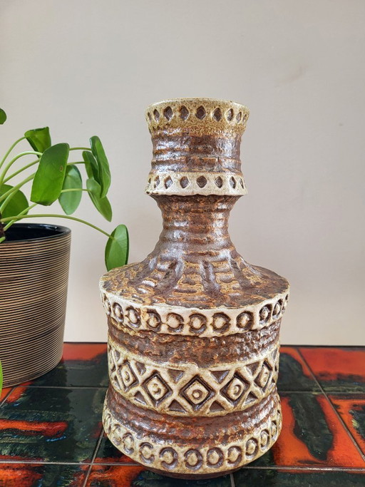 Vintage ceramic Fat Lava vase, Spara, model 558-25 Germany, 1970s