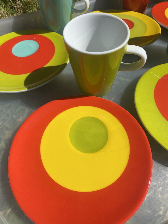 Image 1 of Lot de 6 Tasses et Soucoupes Espresso Genevieve Lethu