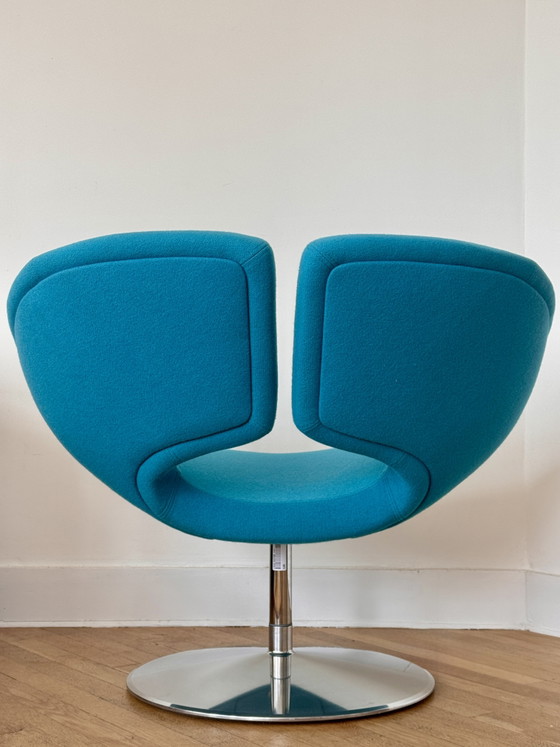 Apollo Lounge Chair — Patrick Norguet voor Artifort – Fauteuils, Wool, Chrome (photo 5 of 5)