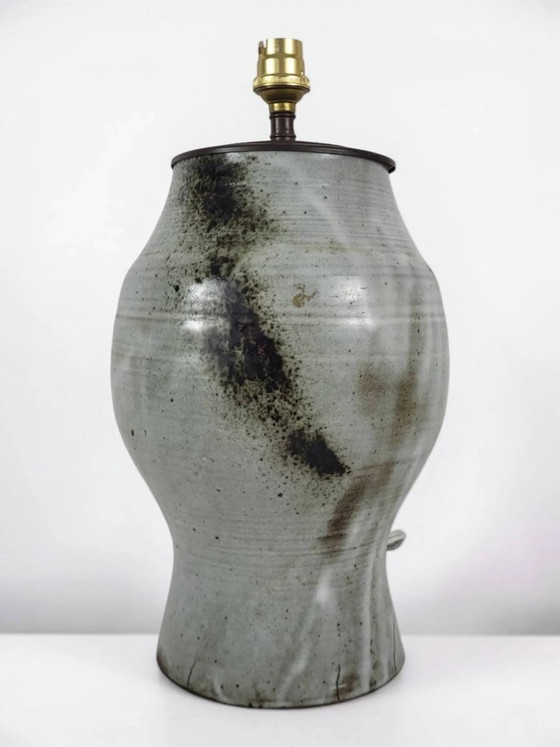 Steingutlampe signiert Chantal und Thierry Robert 1960er Jahre – Tischlampen, Porcelain (photo 3 of 11)
