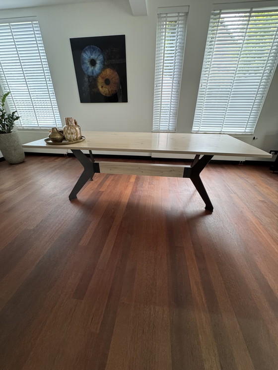 Image 1 of Bert Plantagie Bixx dining table 240 x 100 oak white washed