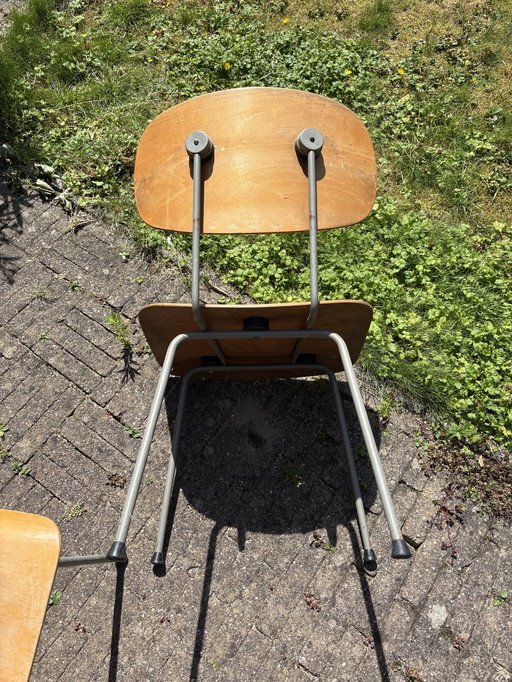 4 eetkamerstoelen Gispen Wim Rietveld, 116