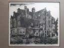 Grabado: Ger van Vliet. "Ámsterdam Kromboomsloot".