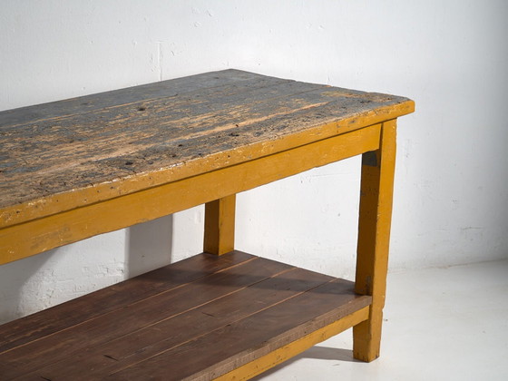 Antique long table with lower tray (c.1920) #17 – Dining tables, Rustic (photo 20 of 40)