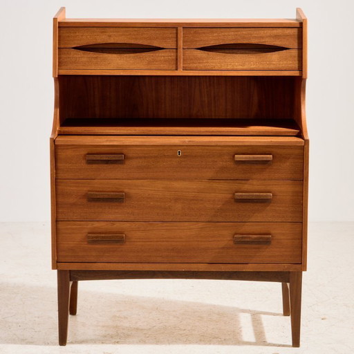 MK11155 Scrivania in teak restaurata