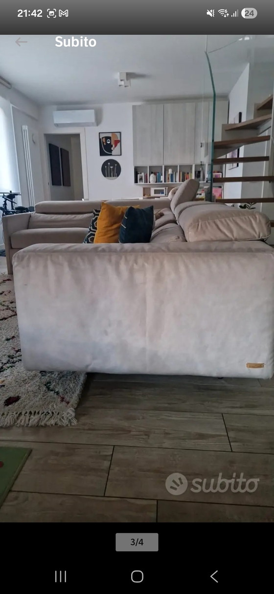 Poltronesofà 300 cm – Double Bed Memory + Electric Recliner – Poltrone Sofa', Chaise longue, Textile (photo 3 of 5)