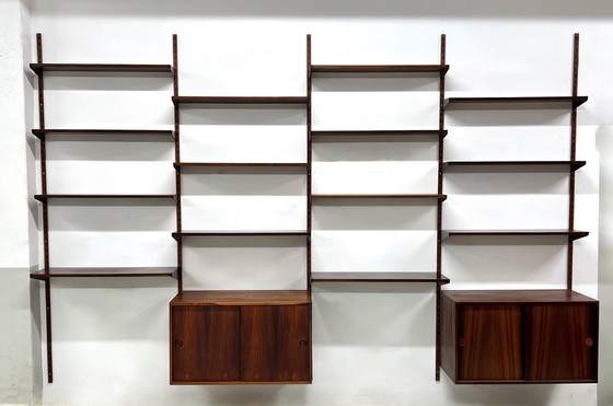 Image 1 of Sistema a parete modulare in palissandro di Kai Kristiansen per Feldballes