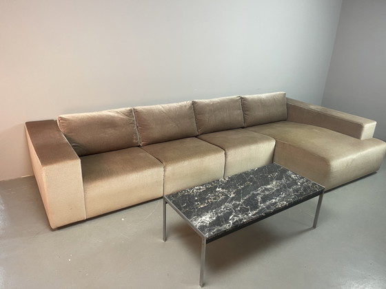 Eccezionale Divano Modulare Walter Knoll in Velluto Champagne. Germania, anni '70. Rif.: SM2000 (photo 2 of 15)