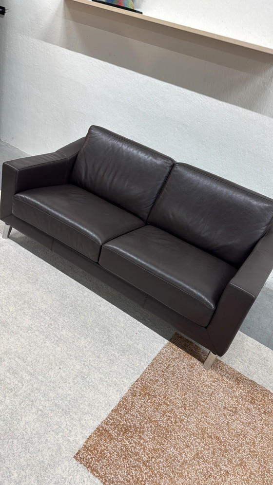 Image 1 of Leolux Antonia 2,5-Sitzer-Sofa, braunes Leder