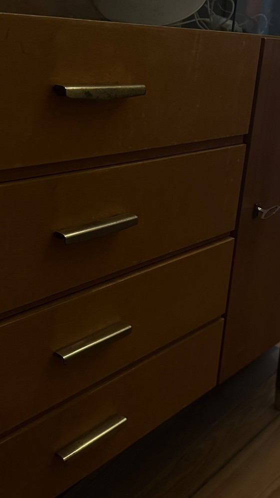 Image 1 of Credenza/vetrina della Germania dell'Est, anni '60 – Modernismo vintage di metà secolo della Germania dell'Est