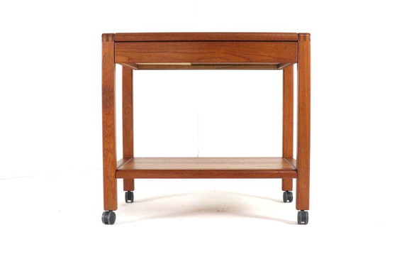Image 1 of Deense teak trolley met lade 'Grove' vintage 