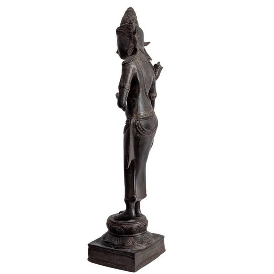 Bronzen Tara – Khmer Revival – 128 – Beeldhouwkunst (photo 6 of 10)