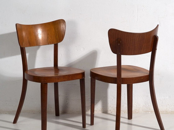 Retro style bentwood chairs (c.1950). Set of 2 pieces #3 – Dining chairs (photo 2 of 40)