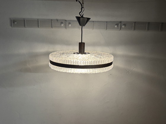 Image 1 of 1960s Plastic Pendant Lamp with Retro Design
