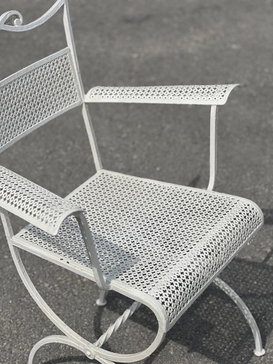 Image 1 of Garden set attributed to Maison Jansen in wrought iron 1960