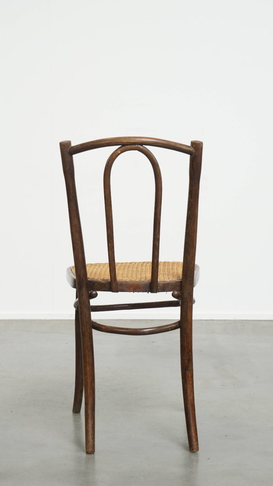 Image 1 of Bistrostuhl im Thonet-Stil mit Geflechtsitz
