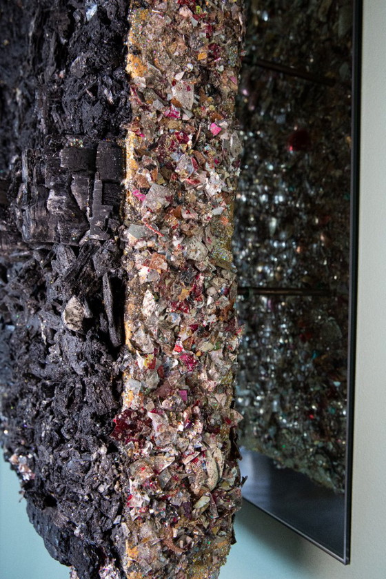 Image 1 of Erol Oztan – Shredded Dreams – Unique mixed media wall sculpture – GMK Series – 2023