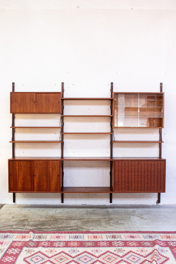 Poul Cadovius Cado Royal wandplank, plankensysteem, dressoir, vintage teakhout, Deens design, mid-century (photo 18 of 25)