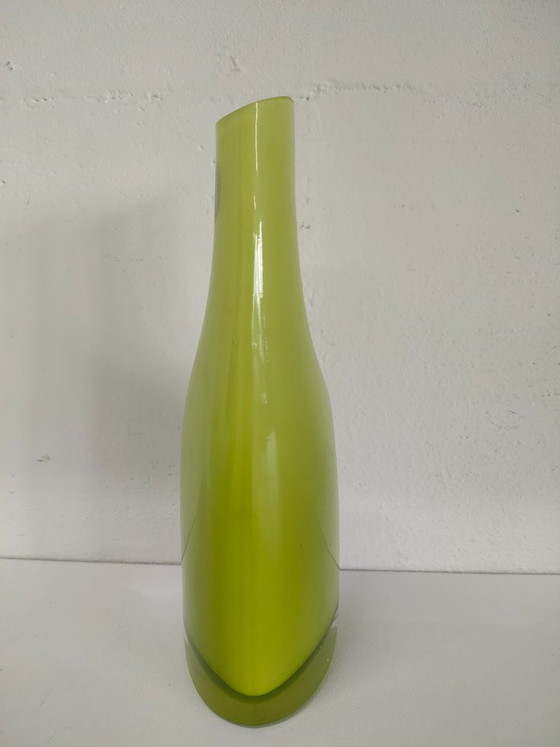Elegant asymmetric Okkso Vases Ikea 90s, Glass, Green, Modern (photo 2 of 10)