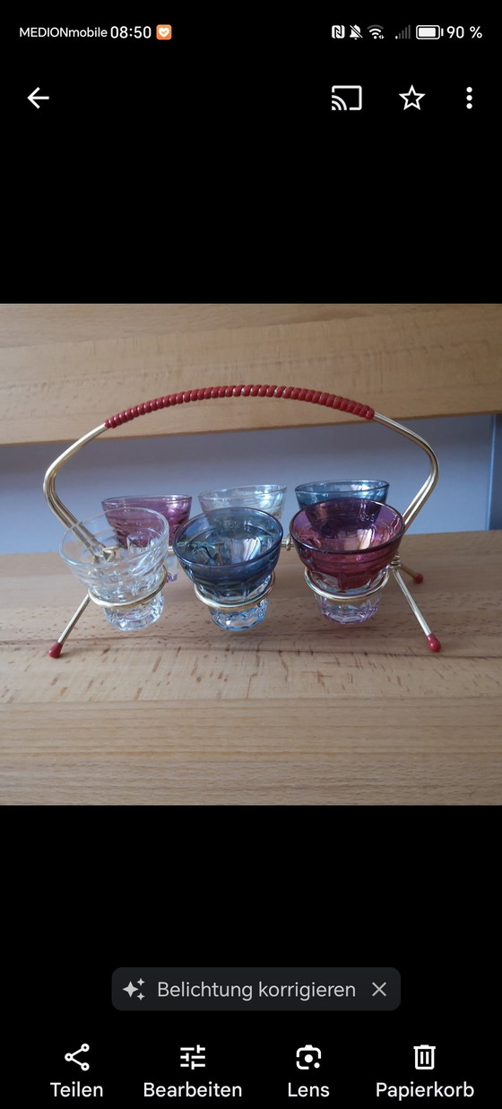 Image 1 of Mid Century vintage likeurglazen