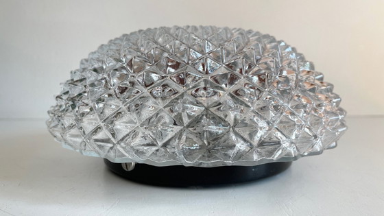 Image 1 of Lampada da soffitto in semicristallo anni '50