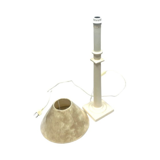 Table Lamp By Kostka France (Ref. T 200), Ceramic, 1970s/80s, Retro/Vintage Column Style. – Plastic (photo 16 of 16)