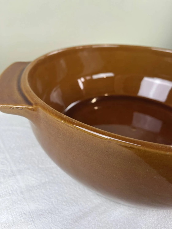 Large glazed terracotta salad bowl – Porcelain, Rustic (photo 8 of 9)