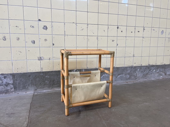 Portariviste vintage in bambù – Rattan, Skai (photo 5 of 6)