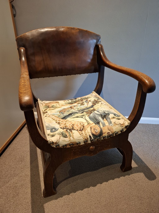 Sedia antica Dagobert