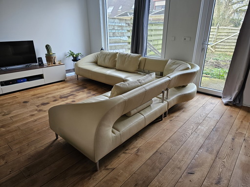 Divano 6 posti in pelle Leolux Vol de Reve