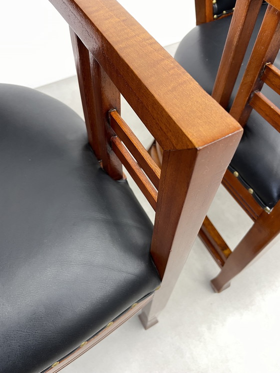 Image 1 of Set van 2 Luxe Art Nouveau Fauteuils / Stoelen