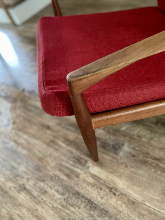 Image 1 of Paper Knife fauteuil van Kai Kristiansen voor Magnus Oleson, vintage uit het midden van de vorige eeuw.