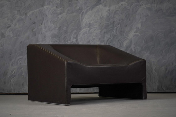 Image 1 of Ensemble en cuir Malmo et pouf Fjord de Patricia Urquiola pour Moroso, Italie, années 2000