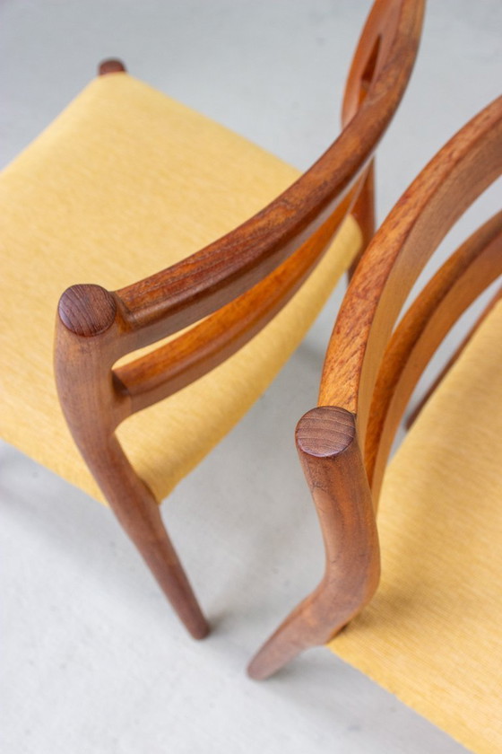 Image 1 of 4 x Niels Otto Möller Model 84 Stoel Deens Vintage Teak