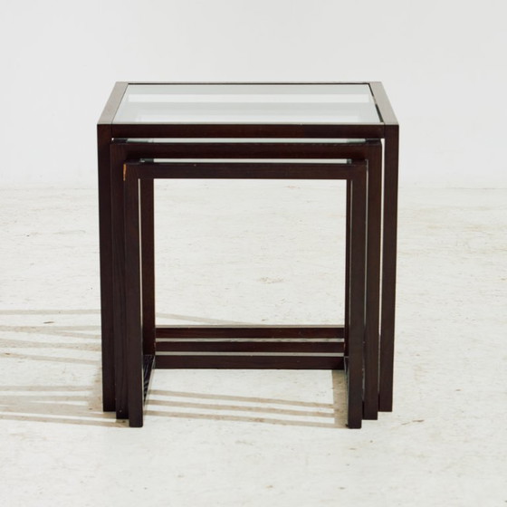 Image 1 of MK10268 Tables gigognes en chêne, lot de 3