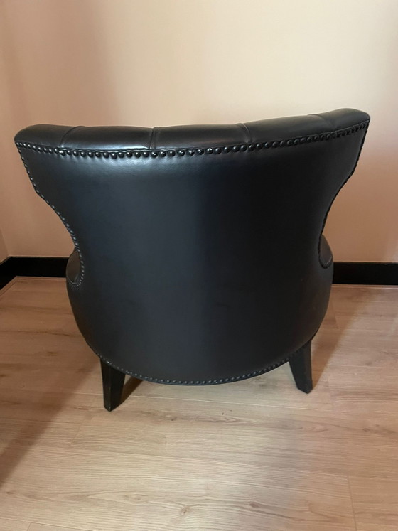 Sam Piet Boon Armchair – Leather, Wood (photo 4 of 8)