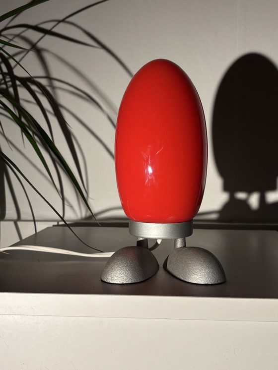 Image 1 of Vintage Ikea Fjorton Lamp (Dino Egg) By Tatsuo Konno