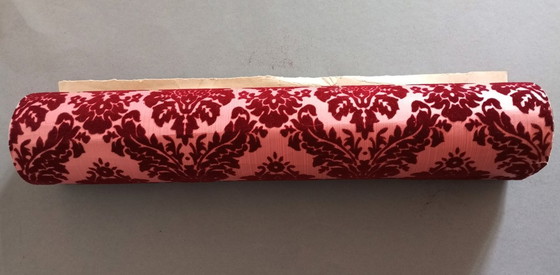 Image 1 of Original Vintage Damask Baroque Wallpaper 1950s