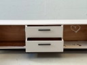 Scandinavian Style TV Lowboard – White / Black, Modern Loft Design